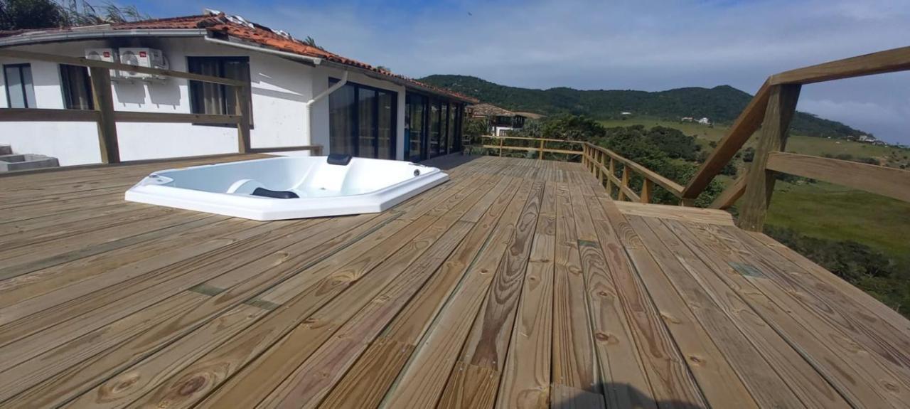 Villa Santorini Praia do Rosa com piscina e jacuzzi Esterno foto